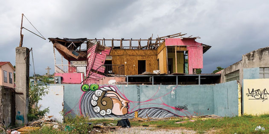 A destroyed house in Puerto Rico after Hurricane Maria - Pepperdine Magazine
