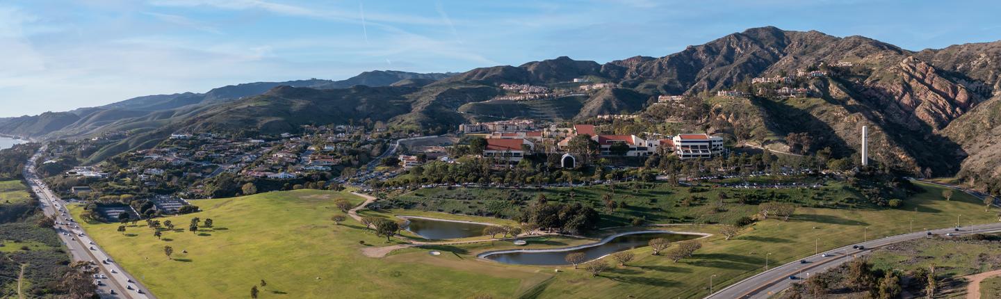 Pepperdine aerial campus view