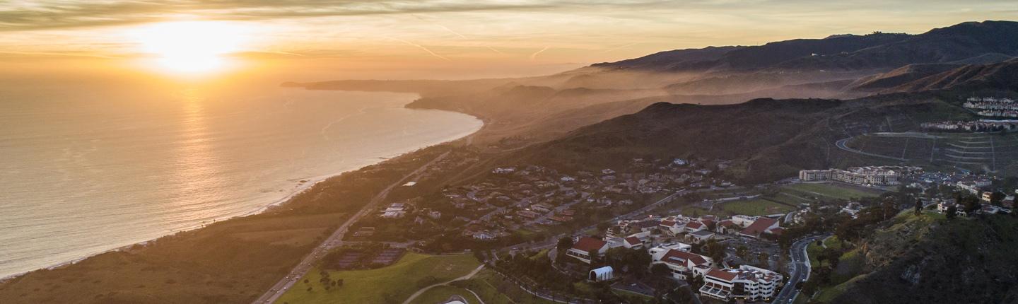 Pepperdine vista shot at sunrise