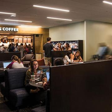 Pepperdine students at Payson Library