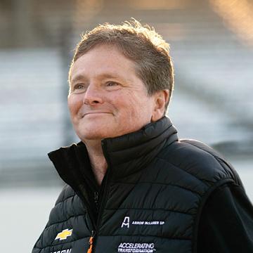 Race car driver Sam Schmidt looking off into the distance