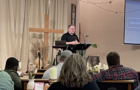 small town church meeting