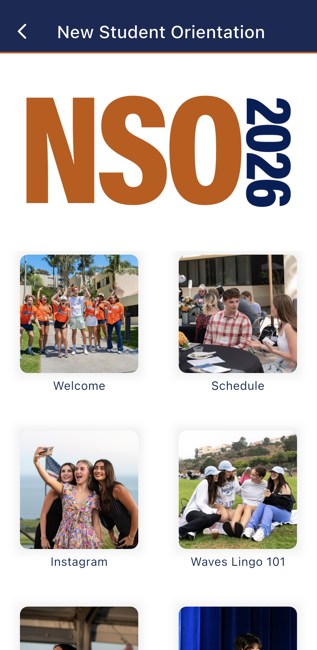 NSO 2026 App Screen
