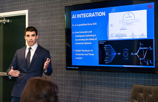 A presentation on AI integration