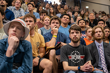 Students at the President's Speaker Series