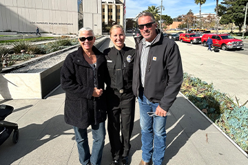Kiah Fiers and her parents