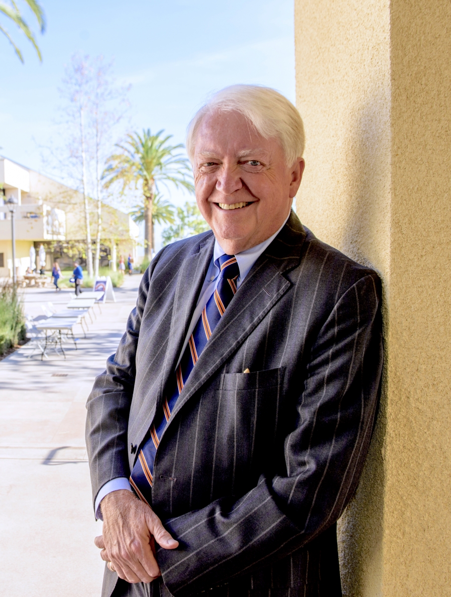 Chancellor Michael F. Adams on the Pepperdine campus