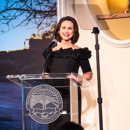 Pepperdine Associates Dinner 2024 - Lauren Cosentino at the podium