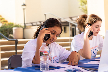 Pepperdine community during the Pepperdine Gives phone-a-thon