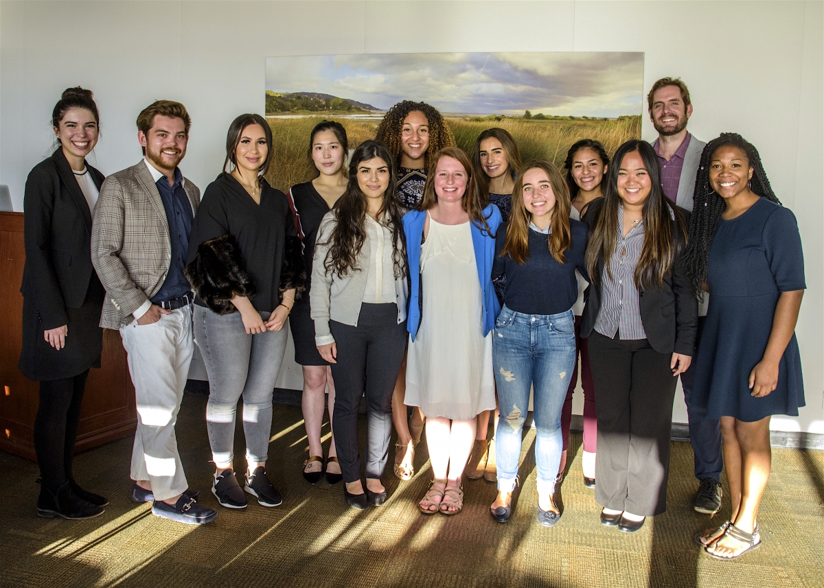 Students enrolled in the inaugural Philanthropy for Social Change course at Pepperdine University