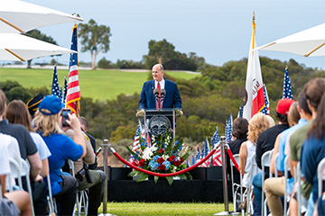 President Gash at 9/11 Remembrance Ceremony