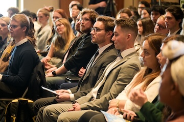 Audience at Duda discussion