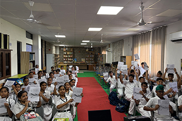 Students working on their Road Map to Resilience booklets