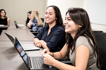 Students on laptops
