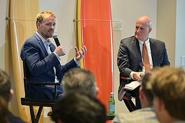 Tate speaking with Gash