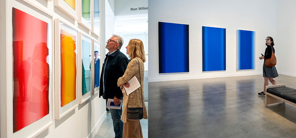 Visitors at Ruth Pastine: Technicolor Sublime Exhibition