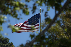 American flag - Pepperdine University