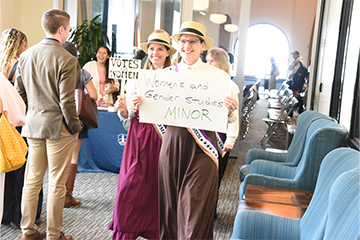 Fake protest at WGS anniversary event