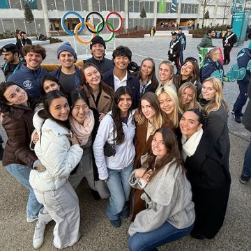 Seaver College students in Italy