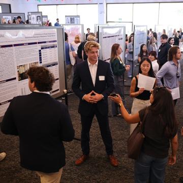 Seaver students presenting their research