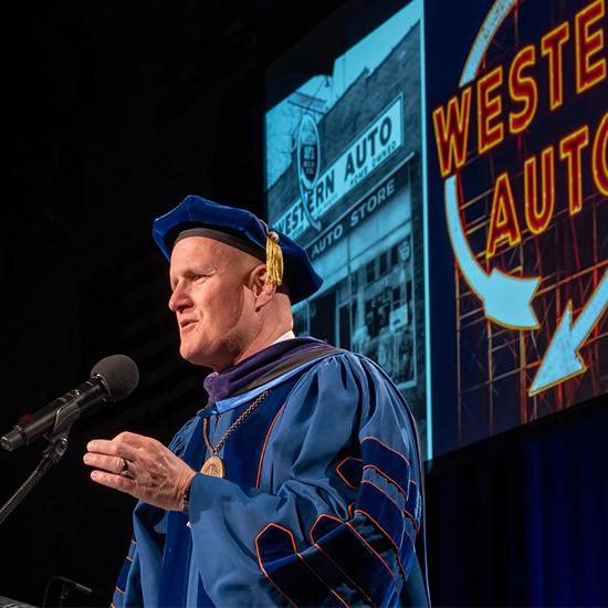 President Jim Gash at Founder's Day 2026