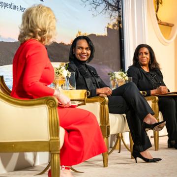 Kiron Skinner and Condoleezza Rice