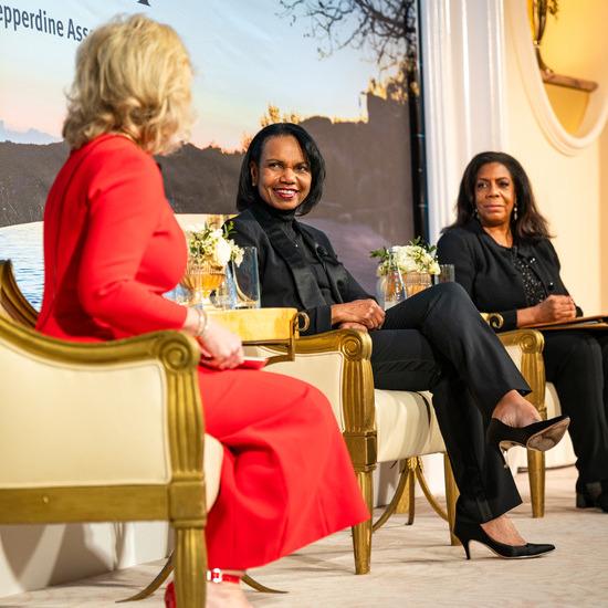 Kiron Skinner and Condoleezza Rice