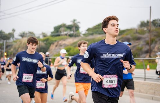 Students running at Malibu Moves