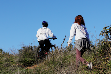 Students hiking