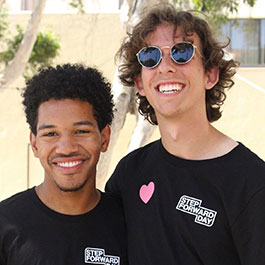 Students wearing Step Forward Day shirts