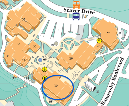 A map of the main Malibu campus - Pepperdine University