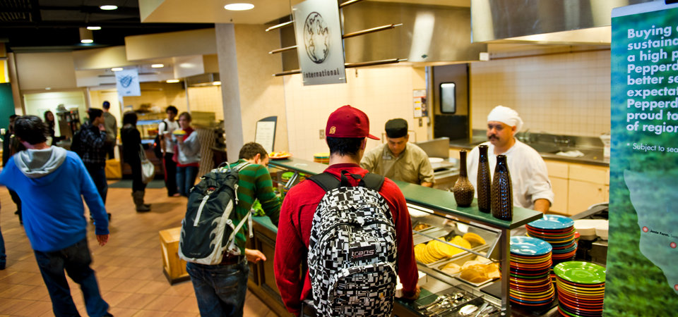 Students at Waves Cafe - Pepperdine University