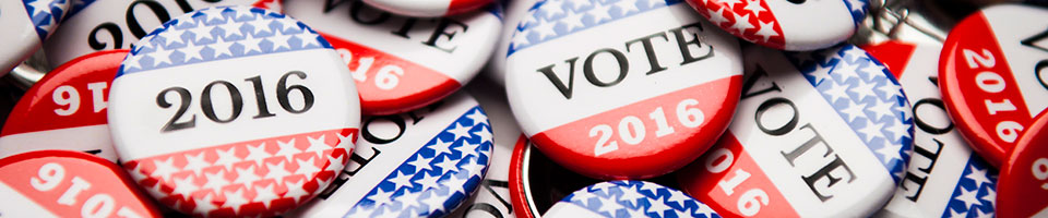 Vote 2016 buttons - Pepperdine University
