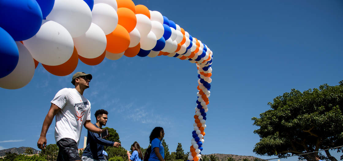 Balloons at Alumni Park - Pepperdine University